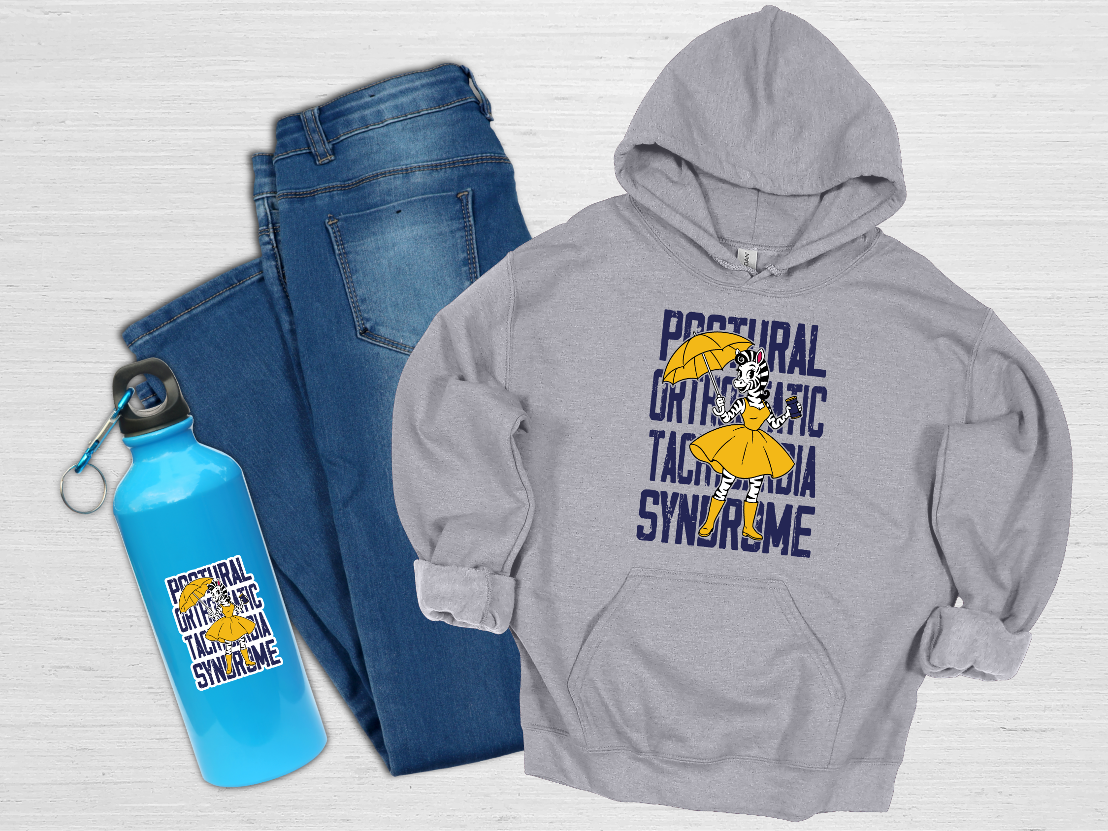 MMD Salt Zebra over POTS Style 1 Unisex Hoodie