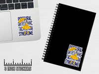 MMD Salt Zebra over POTS 3 inch Sticker