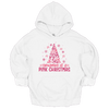 MMD Dreaming of a Pink Christmas Bow Tree Unisex Hoodie