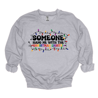 MMD Someone hang me with the Christmas Lights Sweatshirt Unisex Classic Crewneck