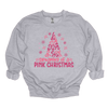 MMD Dreaming of a Pink Christmas Bow Tree Sweatshirt Unisex Classic Crewneck