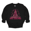 MMD Dreaming of a Pink Christmas Bow Tree Sweatshirt Unisex Classic Crewneck