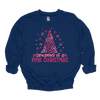 MMD Dreaming of a Pink Christmas Bow Tree Sweatshirt Unisex Classic Crewneck