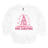 MMD Dreaming of a Pink Christmas Bow Tree Sweatshirt Unisex Classic Crewneck