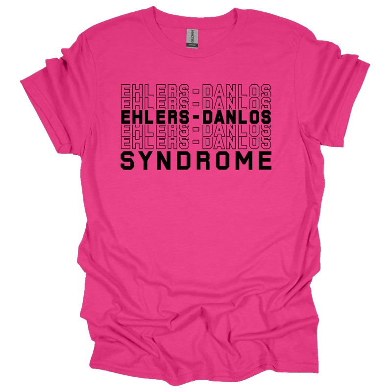 MMD Ehlers-Danlos Syndrome Stacked Font Unisex classic tee