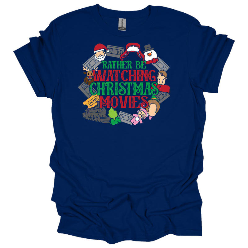 MMD Rather be Watching Christmas Movies Unisex classic tee