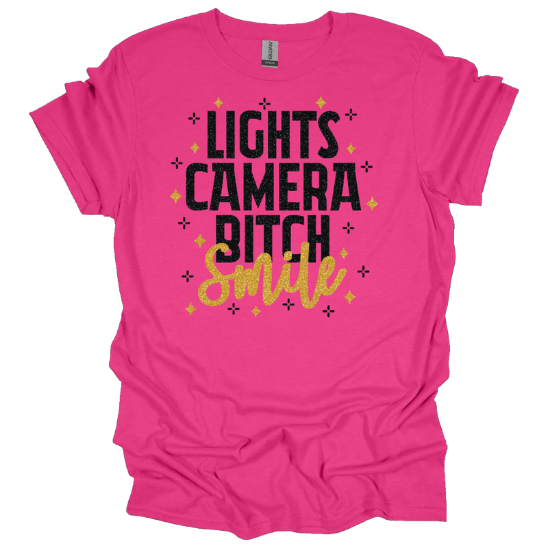 MMD Lights Camera Smile Unisex classic tee