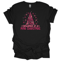 MMD Dreaming of a Pink Christmas Bow Tree Unisex classic tee