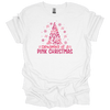 MMD Dreaming of a Pink Christmas Bow Tree Unisex classic tee