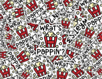 3" sticker | What's Poppin'?