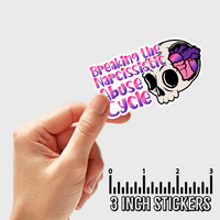 3" sticker | Breaking The Narcicisstic Abuse Cycle.