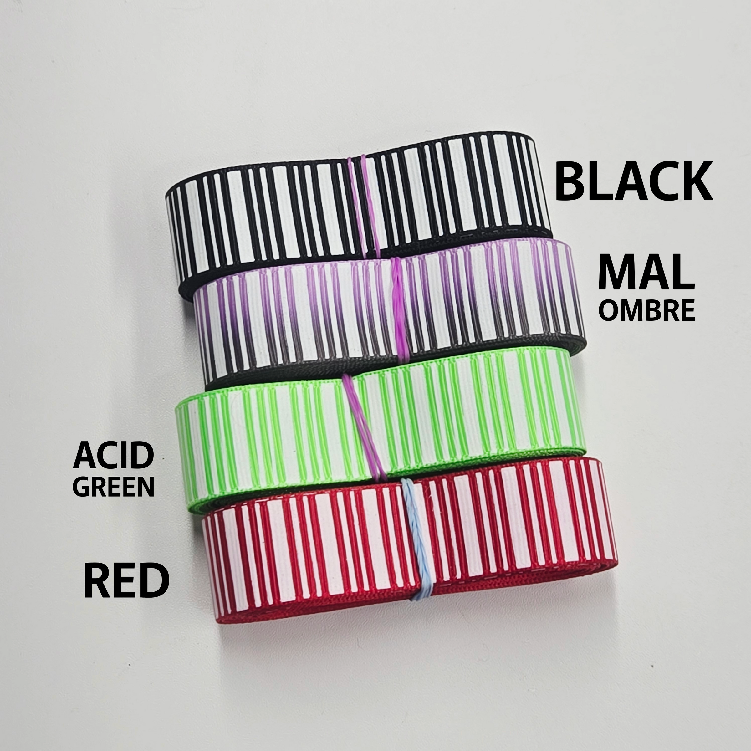 7/8  MMD Glow in the Dark Stripes white