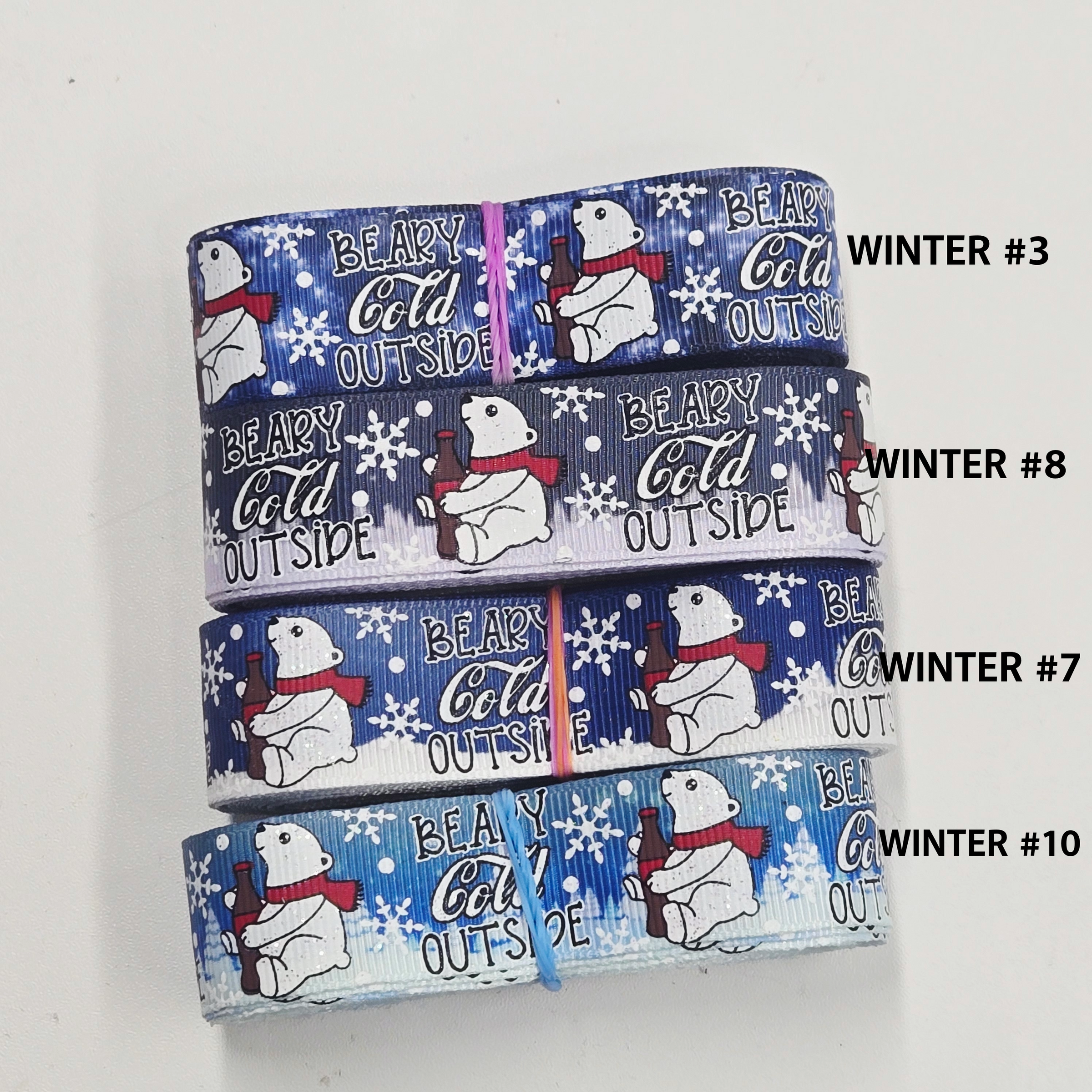 7/8  Beary Cold Outside ribbon