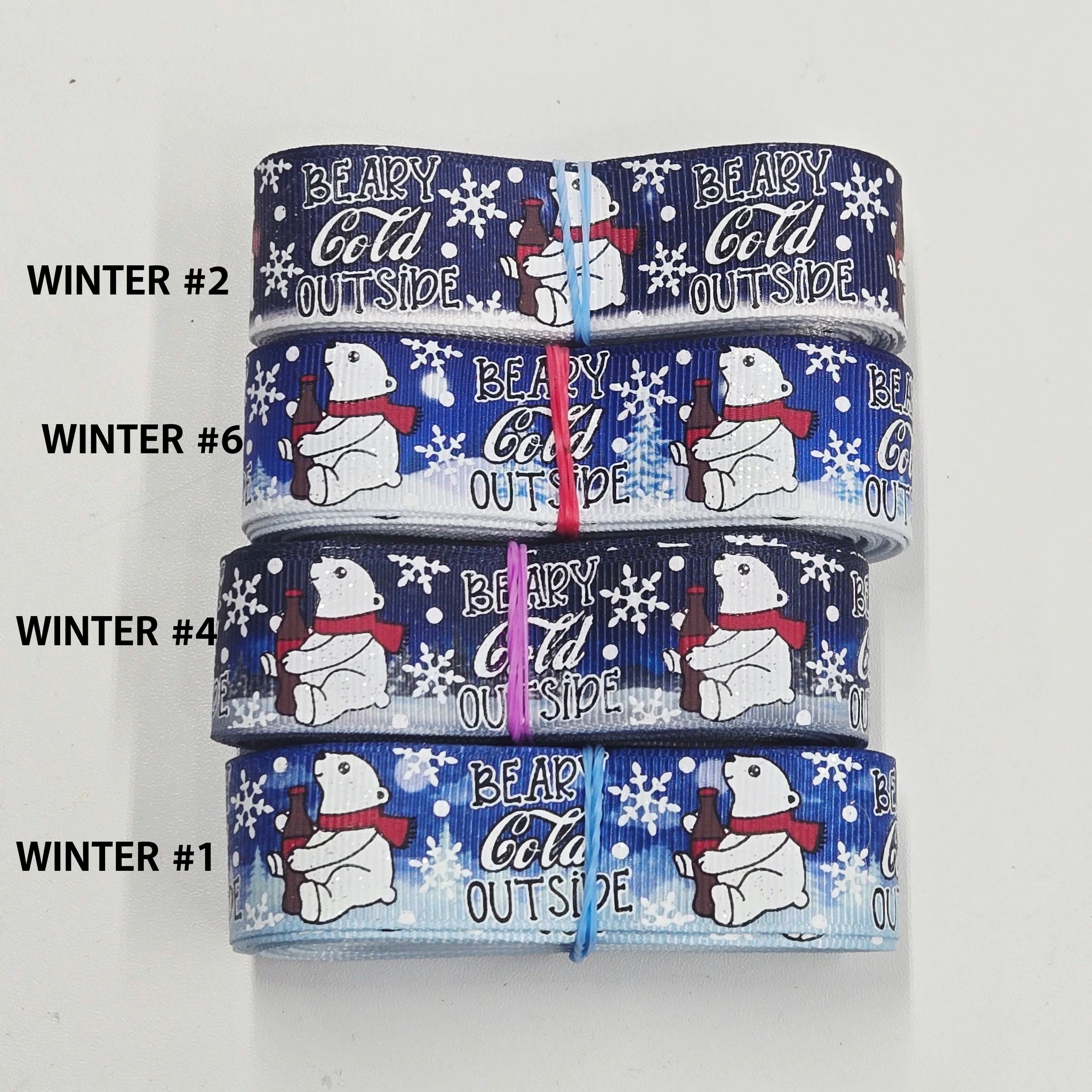 7/8  Beary Cold Outside ribbon