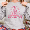 MMD Dreaming of a Pink Christmas Bow Tree Sweatshirt Unisex Classic Crewneck