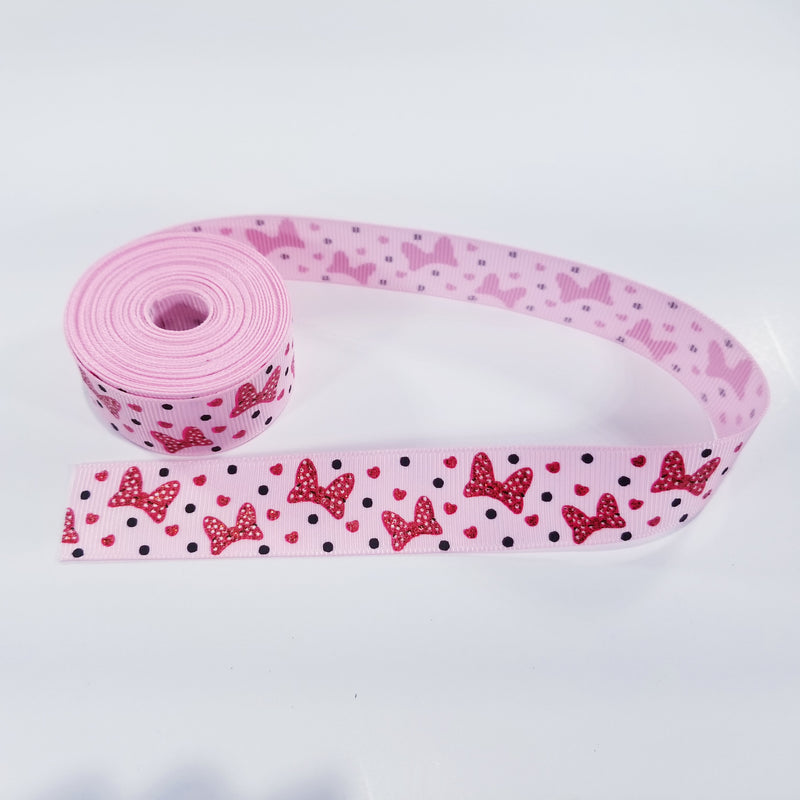 7/8 Bows and Dots - Red